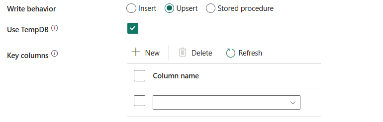 สกรีนช็อตแสดงให้เลือกใช้ TempDB