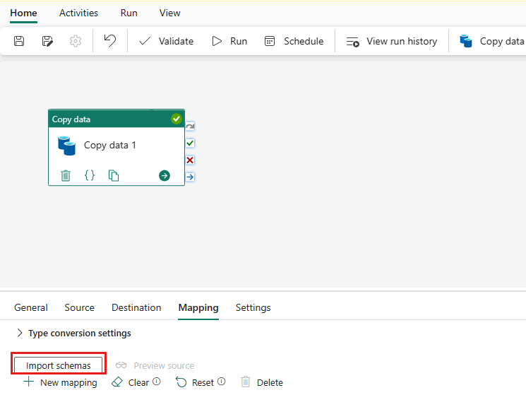 สกรีนช็อตของการตั้งค่าการแมป 1