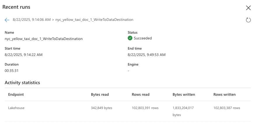 สกรีนช็อตแสดงประวัติการรีเฟรชคิวรี 1