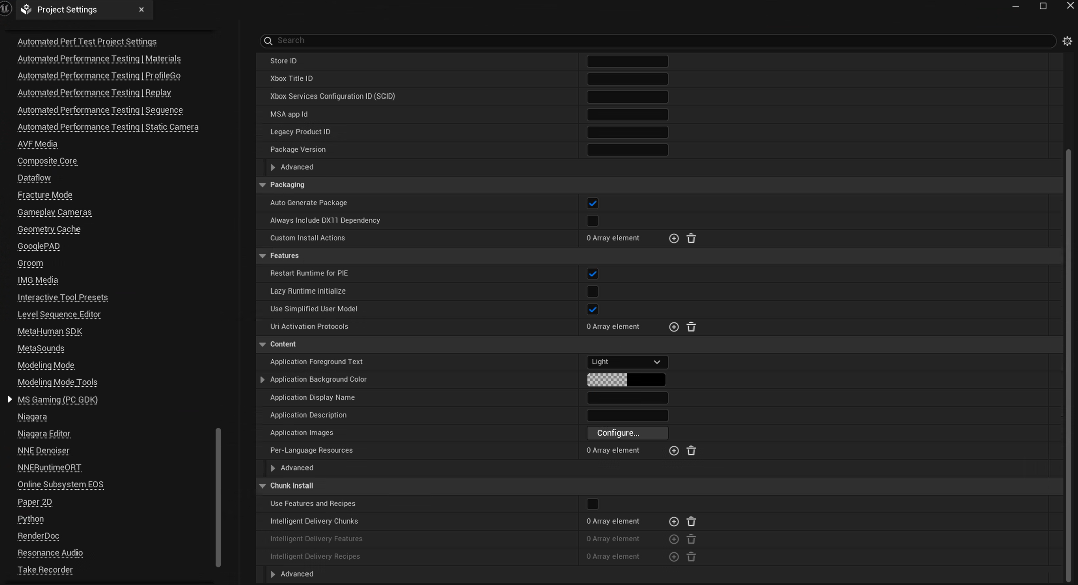 GDK Plug-ins Project Settings Part 2
