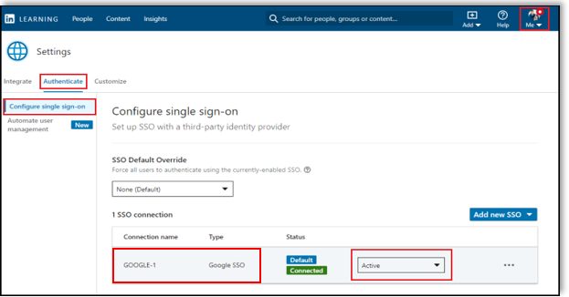 linkedin-learning-activate-sso-screen