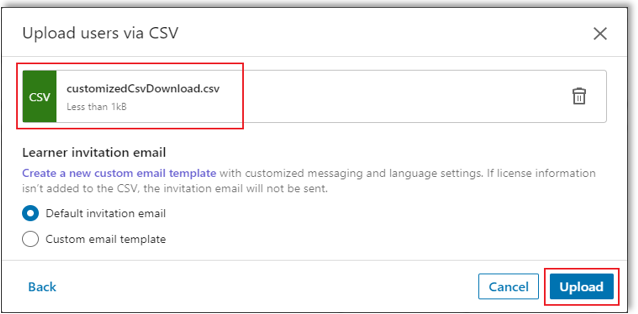 linkedin-learning-upload-csv-screen