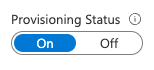 Provisioning on
