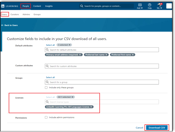 linkedin-learning-download-csv-screen