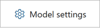 Screenshot of the Models settings button on the model home page.