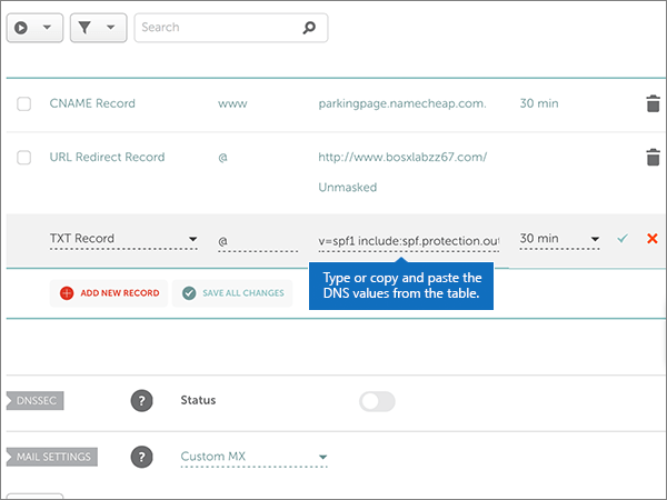 Connect Your DNS Records At Namecheap To Microsoft 365 - Microsoft 365 ...