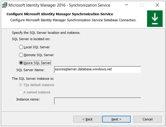 Screenshot showing database connection image.