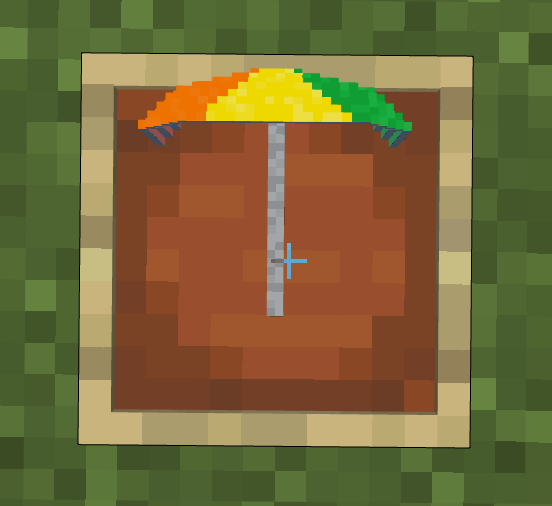 Image of an umbrella in an item frame