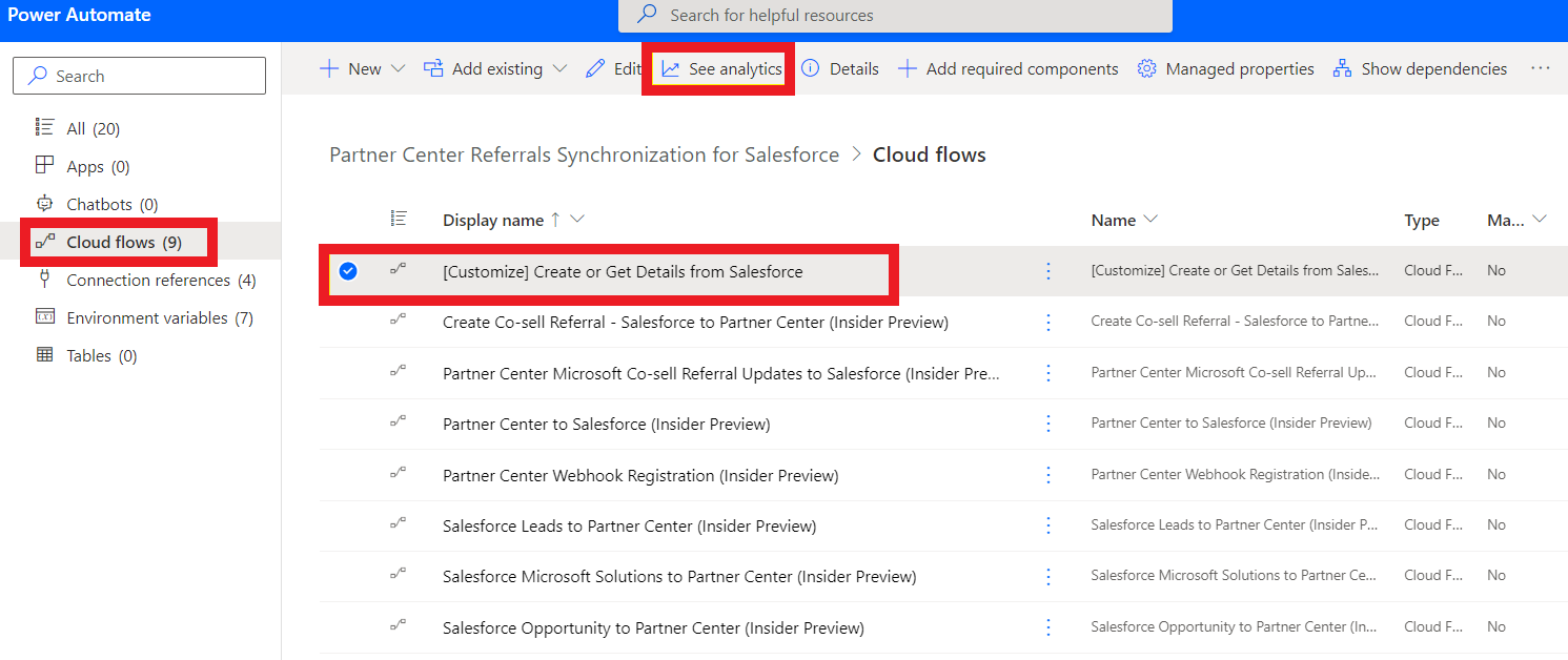 Screenshot showing the Get Details from Salesforce window.