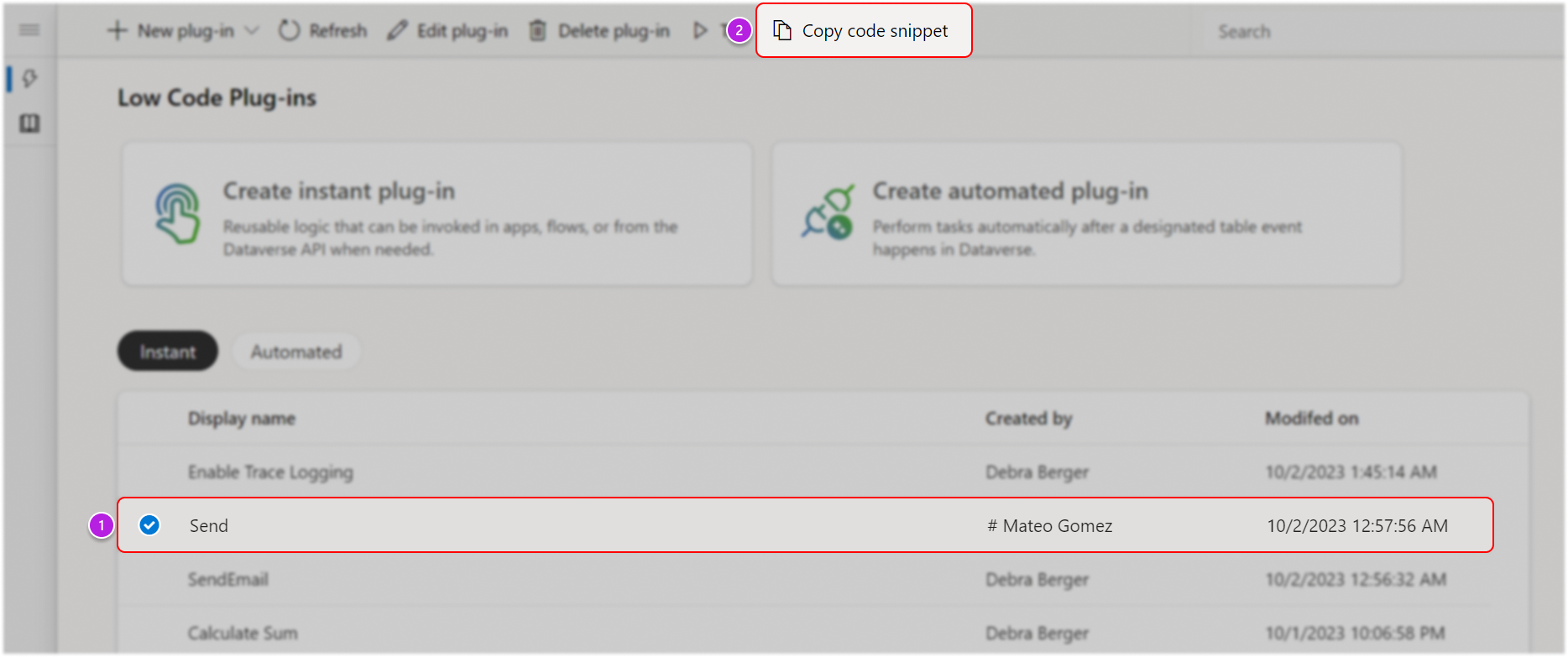 เรียกใช้ปลั๊กอิน low-code ทันที