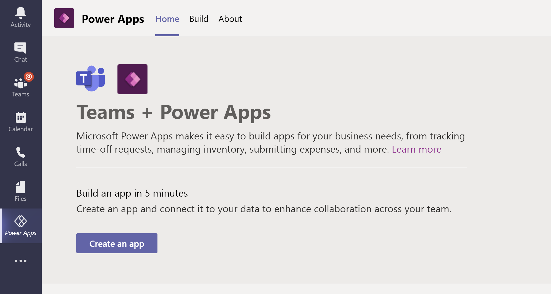 ลงชื่อเข้าใช้ Power Apps 