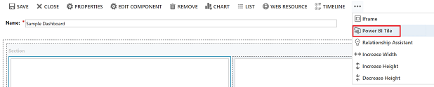 เพิ่มไทล์ Power BI ใหม่