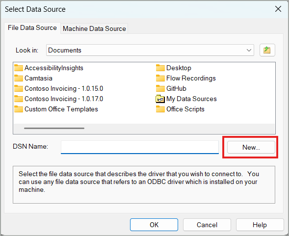 สกรีนช็อตของการสร้างสตริงการเชื่อมต่อ