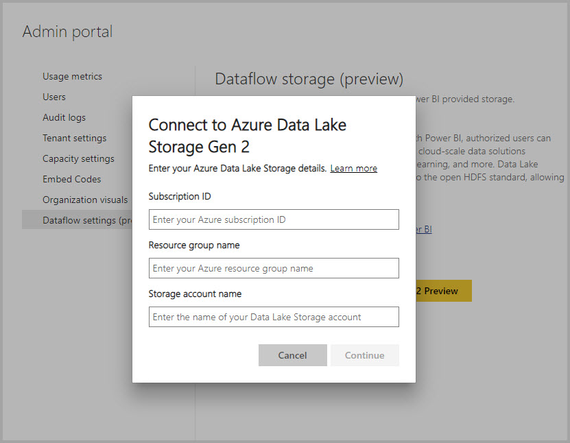 เชื่อมต่อไปยัง Data Lake Storage ภายนอก