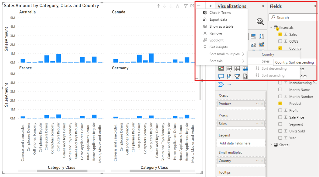 ภาพหน้าจอของการเรียงลําดับตัวคูณขนาดเล็ก