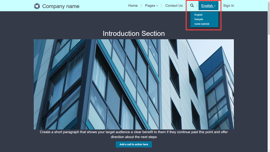 รายการแบบหล่นลงหลายภาษา