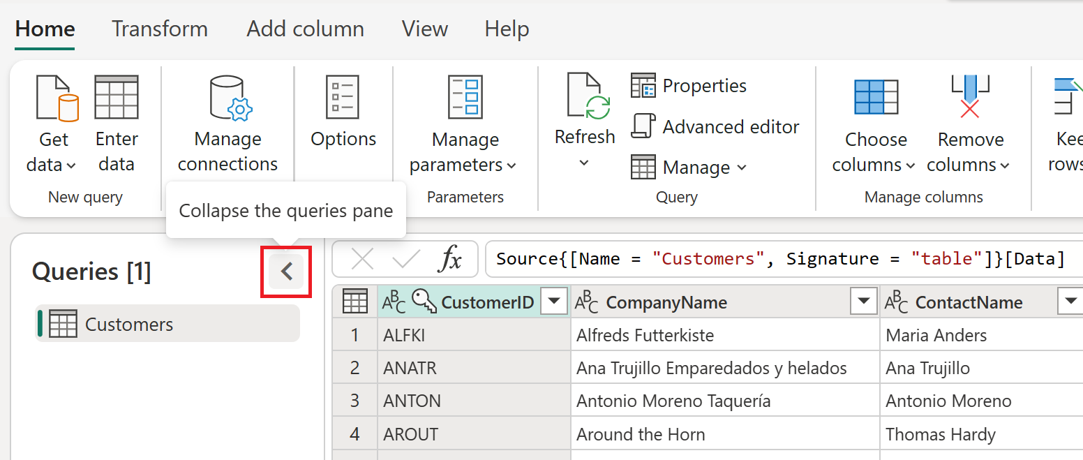 ส่วนติดต่อผู้ใช้ Power Query Power Query Microsoft Learn 1665