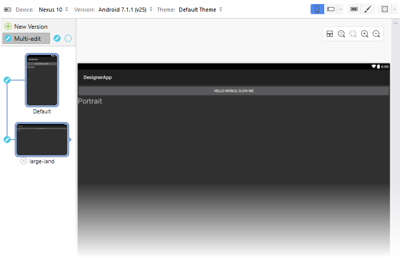 Landscape TextView Landscape TextView