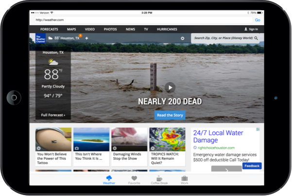 The User Activity continued on the new device