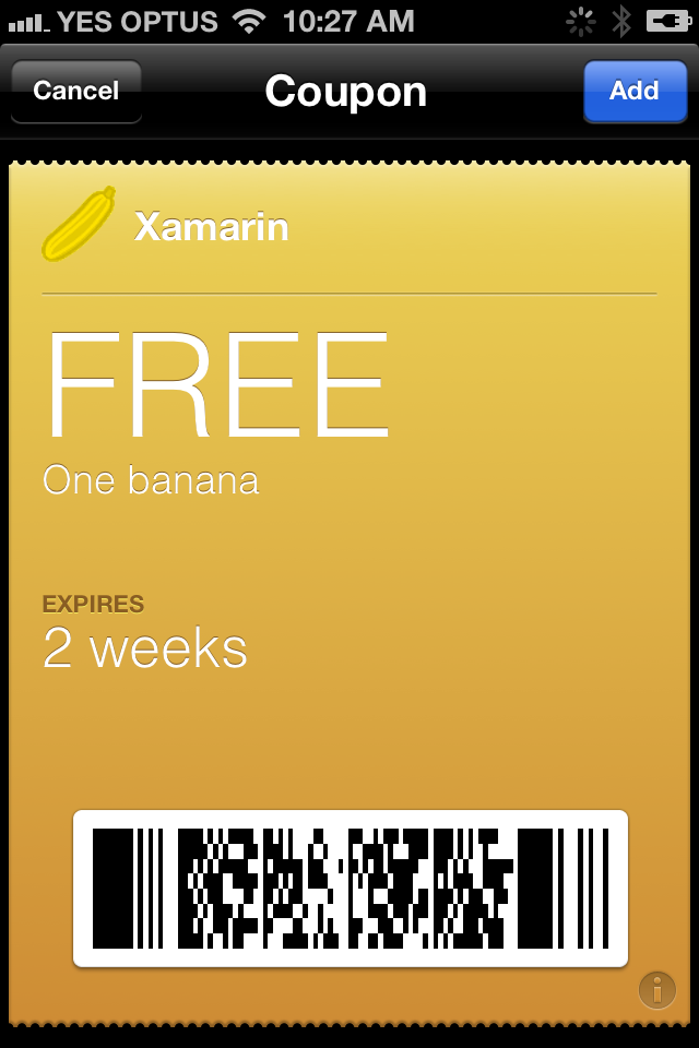 Add the pass screen