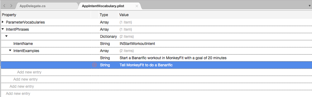 Add a few additional String keys with example uses of the term in Visual Studio for Mac.