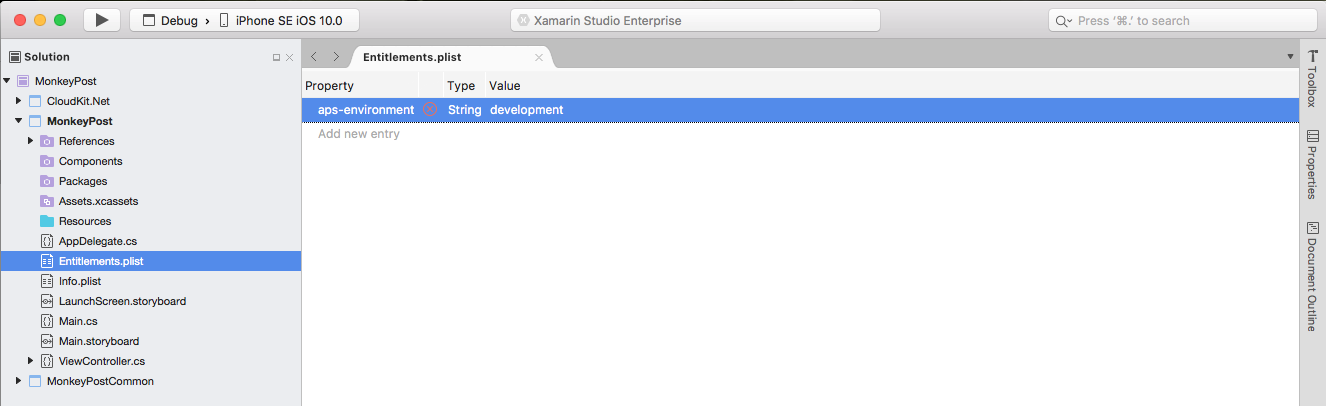 The aps-environment Property