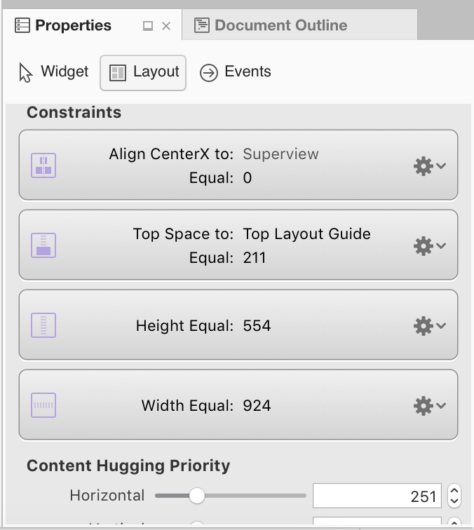 Example Constraints