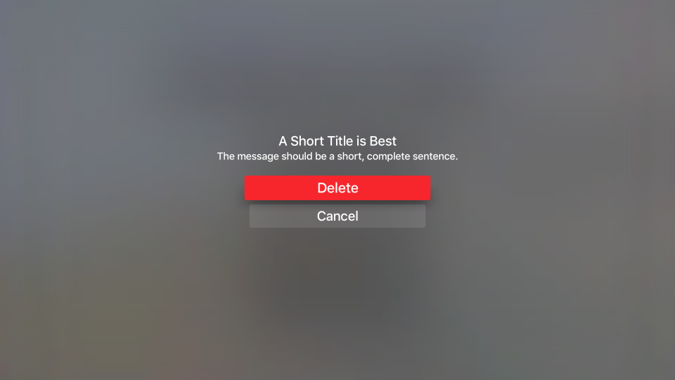 An example alert