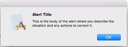 A simple alert