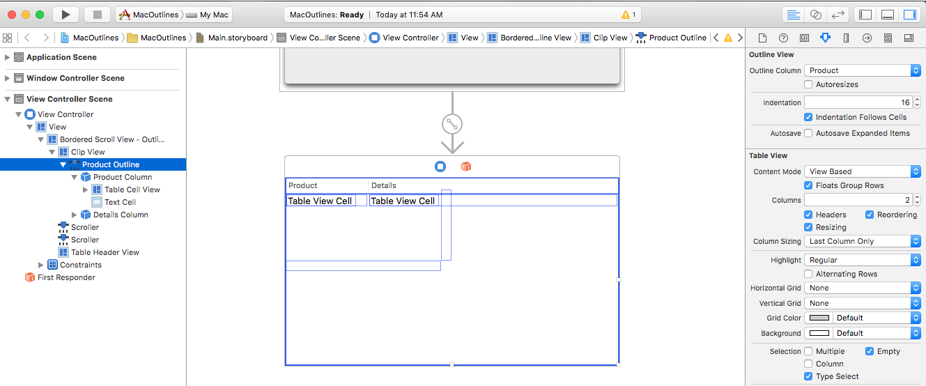 Editing the row type