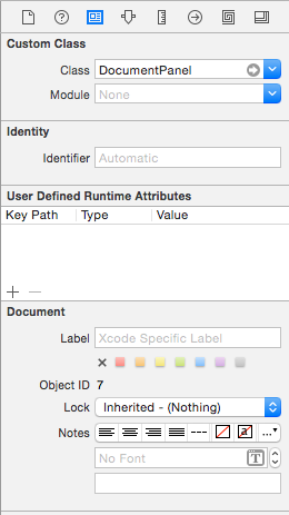 Setting the panel's class