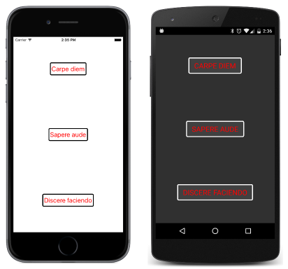 Basic Styles Triple screenshot of basic style