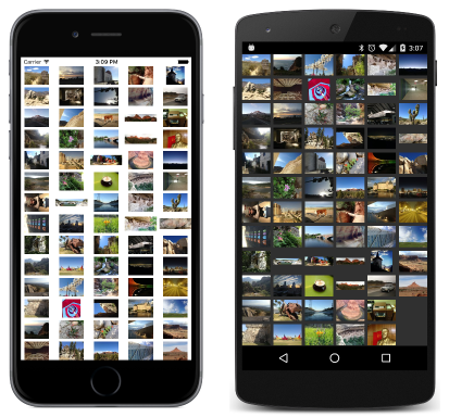 Uniform Grid Layout Triple screenshot of Photo Grid