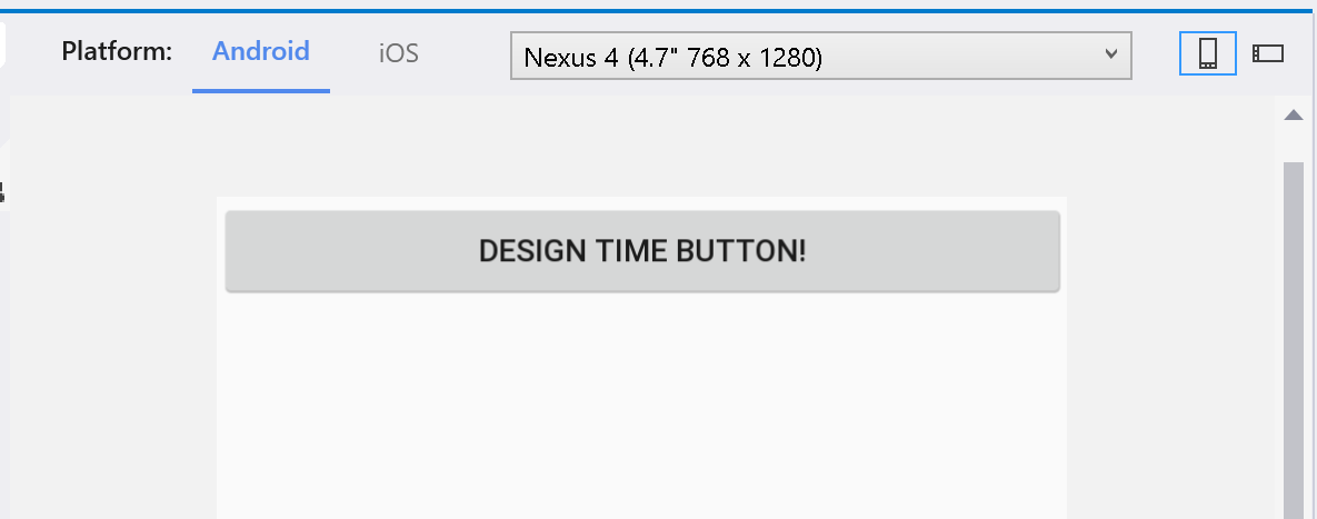 Design time data with a Button control Design time data with a Button control
