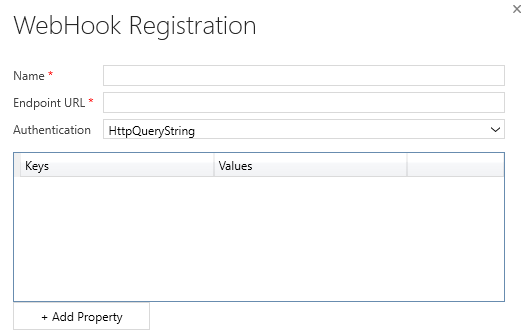 Screenshot of HTTPQueryString set as Authentication.