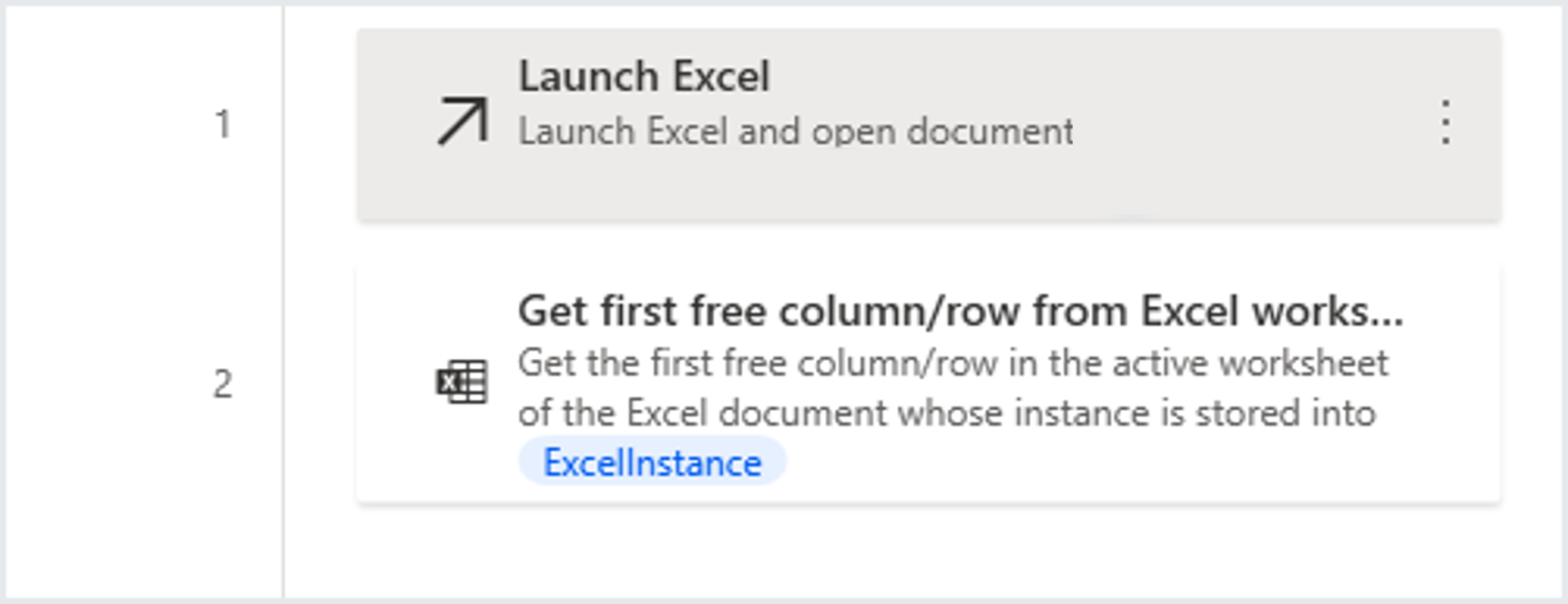Screenshot of the workspace example.