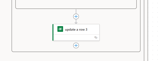 Screenshot showing the added action.