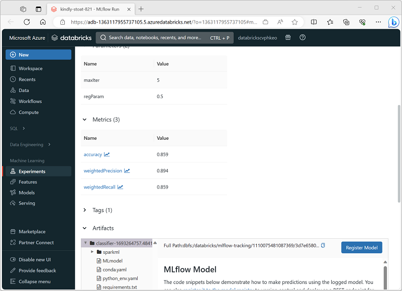 สกรีนช็อตของหน้าการเรียกใช้การทดสอบ