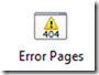 Screenshot of the Error Pages icon.