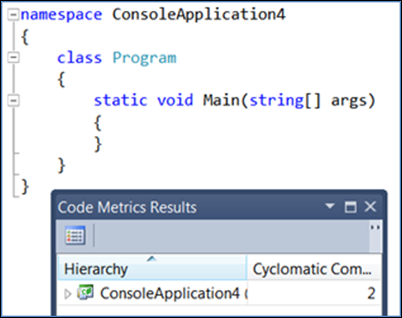 Code metrics - Cyclomatic complexity - Visual Studio (Windows ...