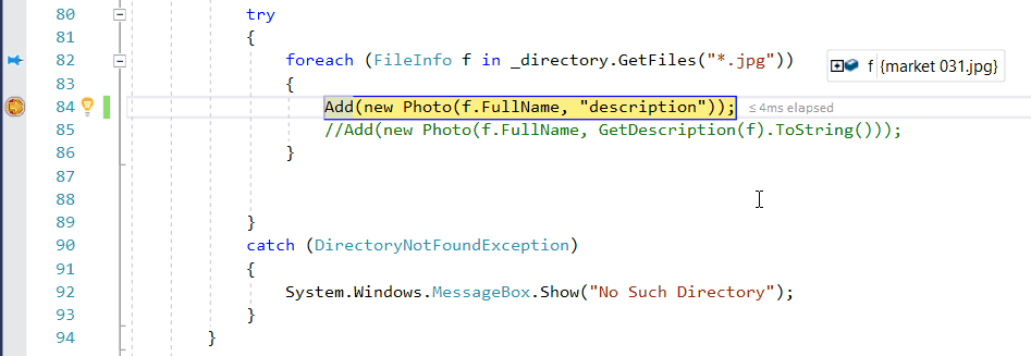 EditAndContinue Animation showing how to edit and continue debugging.