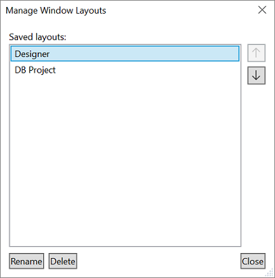 Customize & save layouts of windows and tabs - Visual Studio (Windows ...