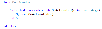 Override result VB