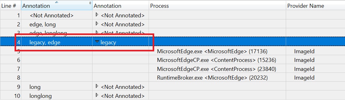 Legacy result Legacy result