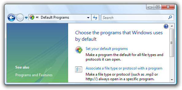 screen shot of window with question-mark icon
