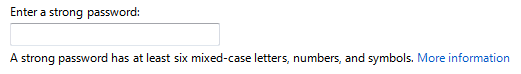 screen shot of text with link to more information