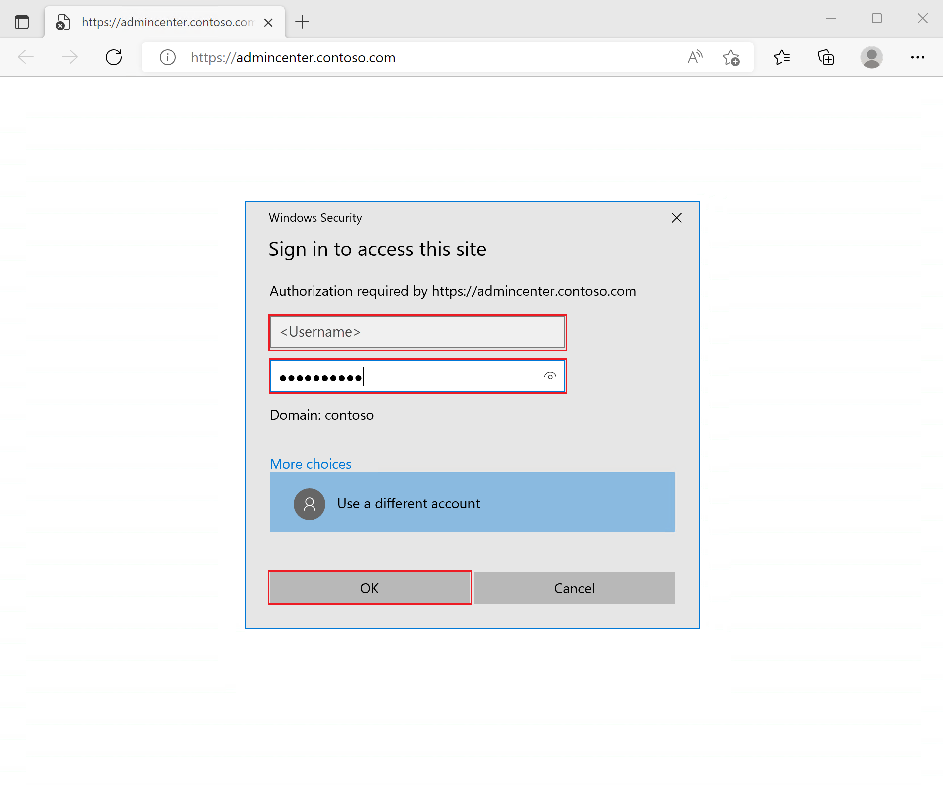 Windows Admin Center kısayolunu çalıştırma ve oturum açma