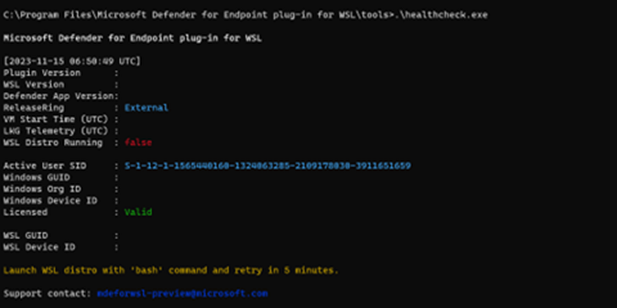 PowerShell çıkışını gösteren ekran görüntüsü.