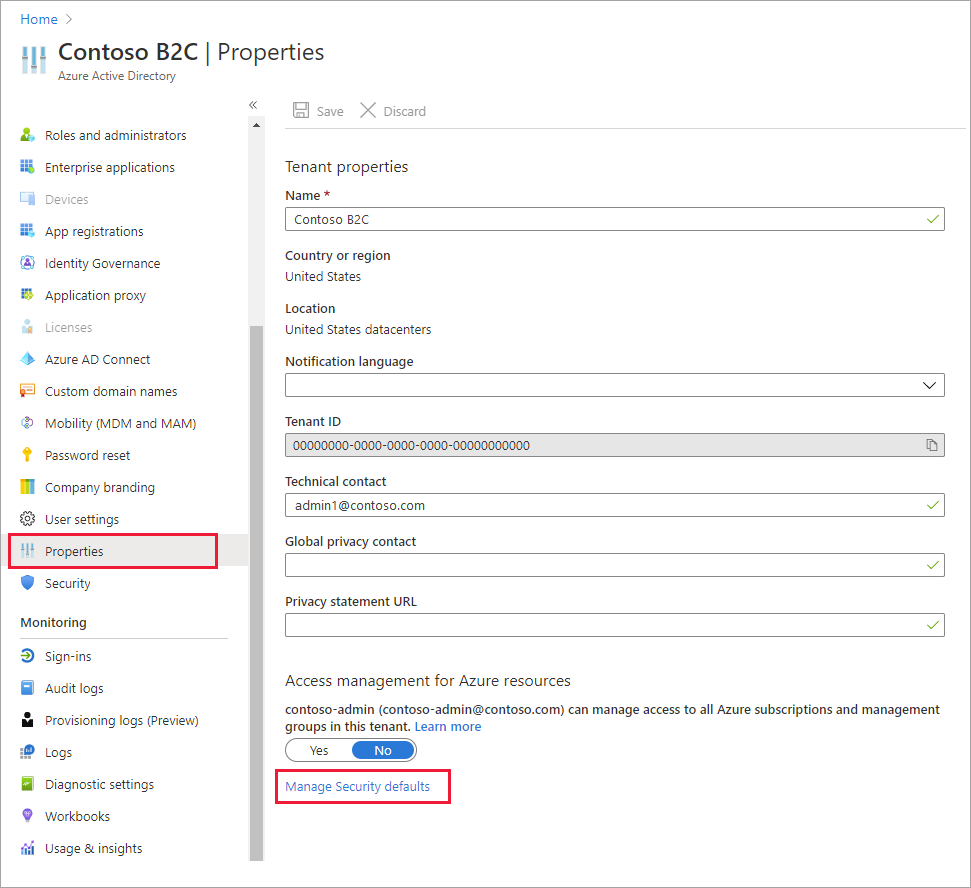 Güvenlik varsayılanlarını devre dışı bırakma