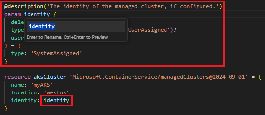 İzin verilen değerlerle parametre ayıklama işleminin ekran görüntüsü.